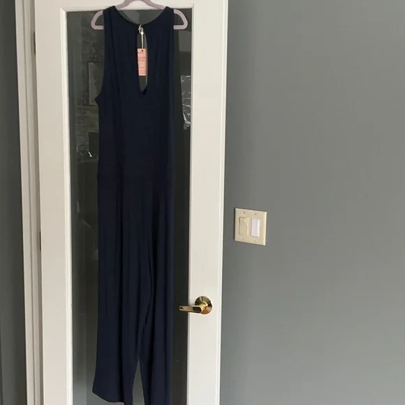 Quince Deep Blue Jumpsuit size M - Picture 2 of 5